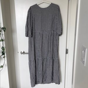 Park and Fifth gingham midi dress